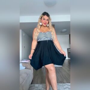 DACI Plus Size Two Piece Swimdress with Boyshorts for Women Flowy Swimsuits Tumm
